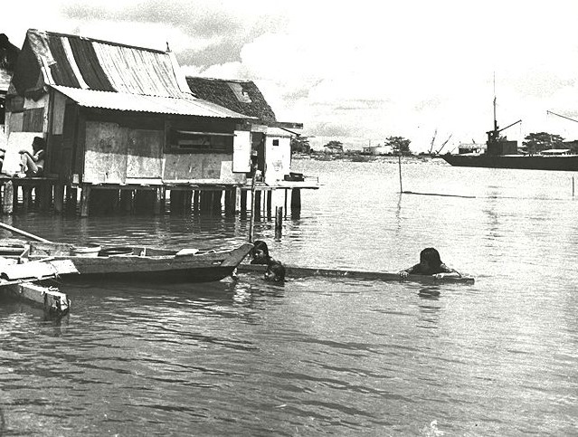 Jurong River kampong photograph
